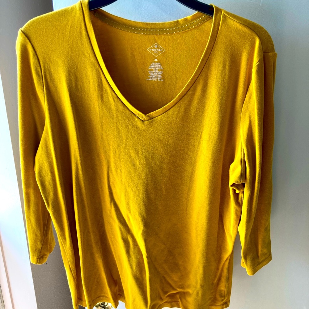 Dark yellow and soft orange